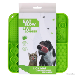 Eat Slow Live Longer Lick Mat Dimensions Rectangle - Ref EATS063E - EAN 8716759632639 - Livraison ra