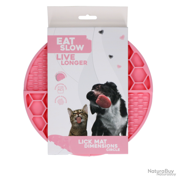 Eat Slow Live Longer Lick Mat Dimensions Circle - Ref EATS063I - EAN 8716759632653 - Livraison rapid
