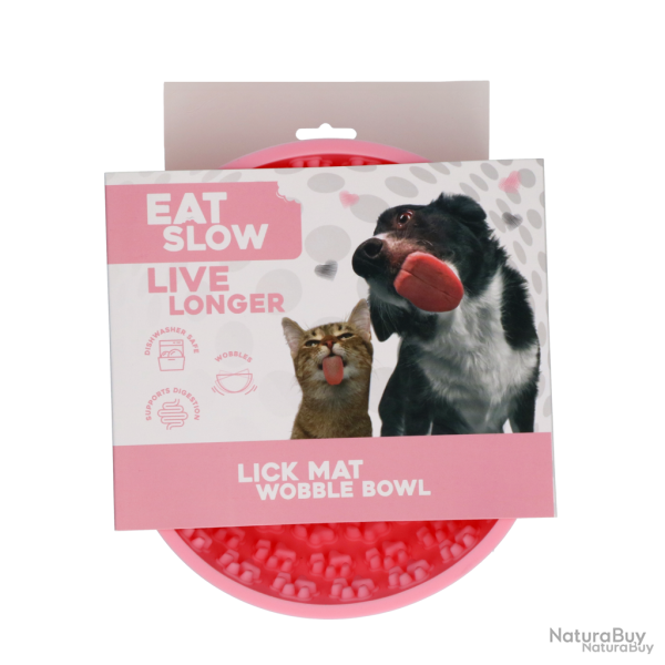 Eat Slow Live Longer Lick Mat Wobble Bowl - Ref EATS064I - EAN 8716759632752 - Livraison rapide