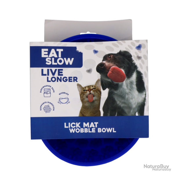 Eat Slow Live Longer Lick Mat Wobble Bowl - Ref EATS064J - EAN 8716759632769 - Livraison rapide