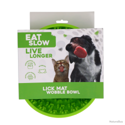 Eat Slow Live Longer Lick Mat Wobble Bowl - Ref EATS064L - EAN 8716759632783 - Livraison rapide