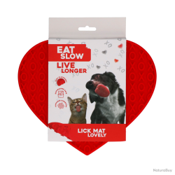 Eat Slow Live Longer Lick Mat Lovely Heart - Ref EATS065H - EAN 8716759632899 - Livraison rapide