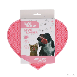 Eat Slow Live Longer Lick Mat Lovely Heart - Ref EATS065I - EAN 8716759632905 - Livraison rapide