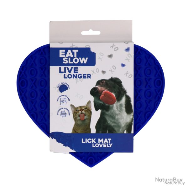 Eat Slow Live Longer Lick Mat Lovely Heart - Ref EATS065J - EAN 8716759632912 - Livraison rapide