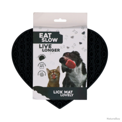 Eat Slow Live Longer Lick Mat Lovely Heart - Ref EATS065K - EAN 8716759632929 - Livraison rapide