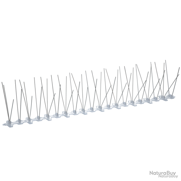 Pigeon spikes plastic/stainless steel 50 cm (50 pegs) - Ref DUIV012 - EAN 8716759634473 - Hofman Pes