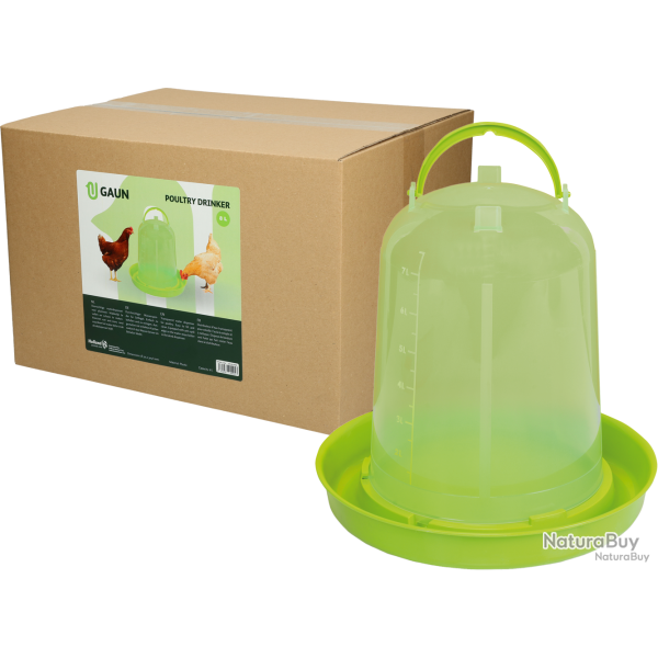 Gaun Poultry Drinker Green Lemon - Ref GAUN10946 - EAN 8435039000943 - Livraison rapide