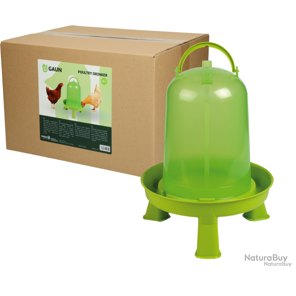 Gaun Poultry Drinker with Legs Green Lemon - Ref GAUN10948 - EAN 8435039002329 - Livraison rapide