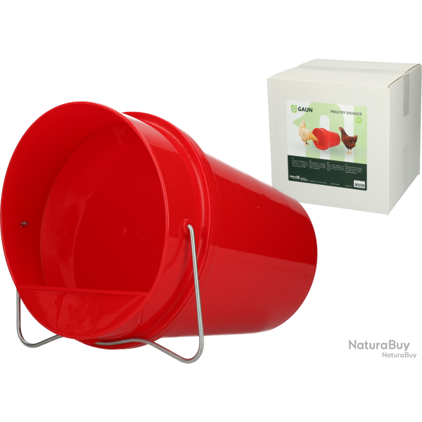 Gaun Poultry Plastic Drinking Bucket 6 l - Ref GAUN11010 - EAN 8716759561991 - Livraison rapide