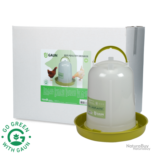 Gaun Poultry Drinker Bio Green Lemon - Ref GAUN11092 - EAN 8716759586338 - Livraison rapide