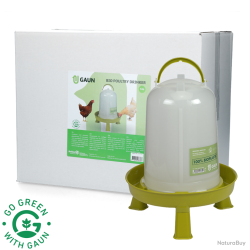 Gaun Poultry Drinker with Legs Bio Green Lemon - Ref GAUN11097 - EAN 8716759586383 - Livraison rapid