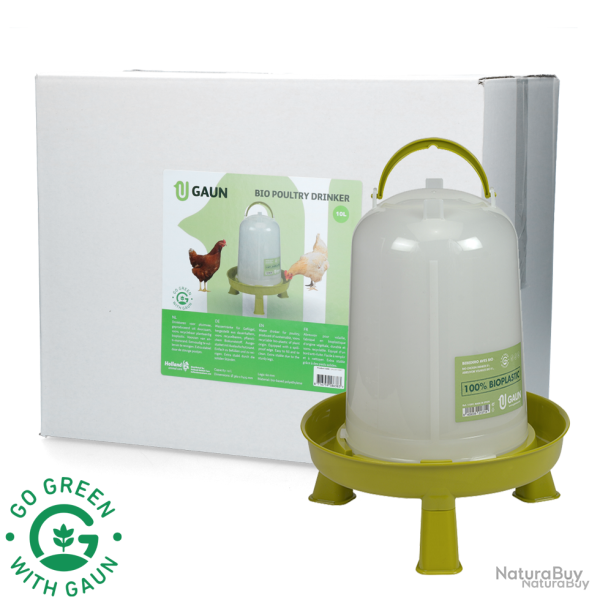 Gaun Poultry Drinker with Legs Bio Green Lemon - Ref GAUN11097 - EAN 8716759586383 - Livraison rapid