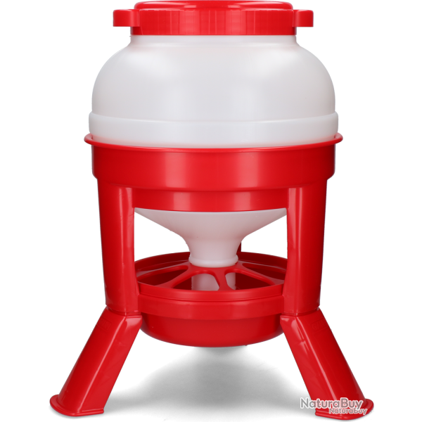 Gaun Poultry Feeder with Legs Red - Ref GAUN11260 - EAN 8435039001872 - Livraison rapide