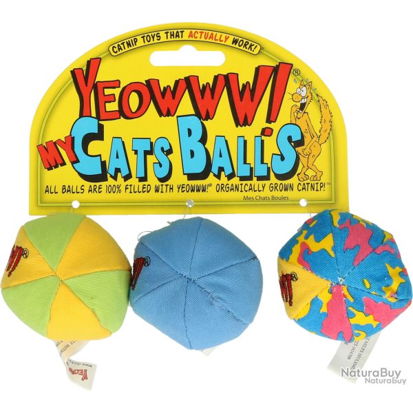 Yeowww! My Cats Balls - Ref YEOW015 - EAN 0812402000409 - Livraison rapide