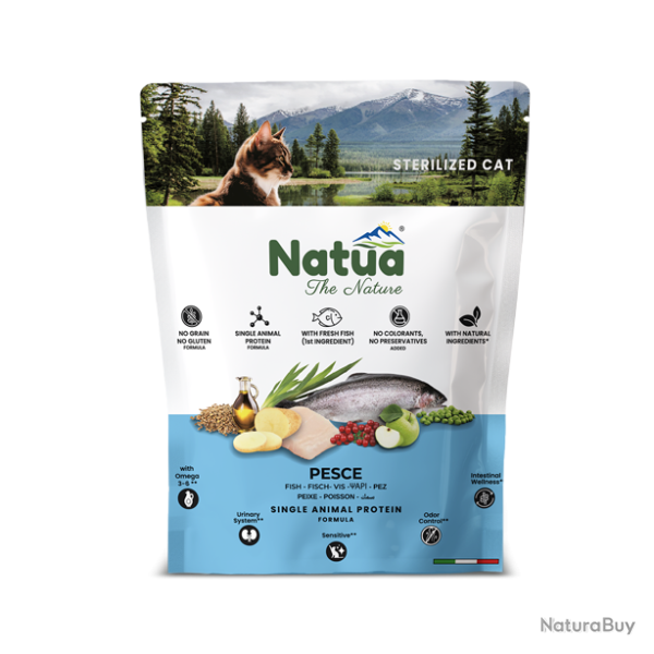 Natua Dry Sterilized Cat Fish - Ref NATU06015 - EAN 8057507371395 - Livraison rapide