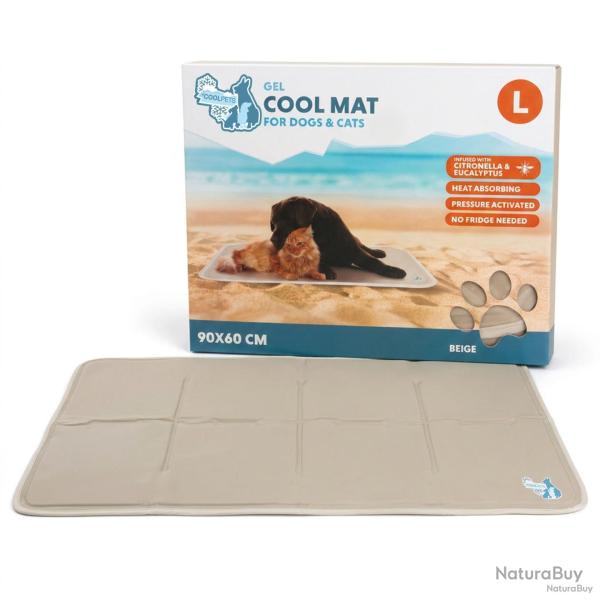 Coolpets Gel Cooling Mat Beige - Ref COOL0263L - EAN 8716759664678 - Livraison rapide