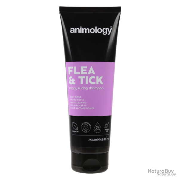Animology Flea & Tick Dog Shampoo - Ref ANIM5012 - EAN 5060180810061 - Livraison rapide
