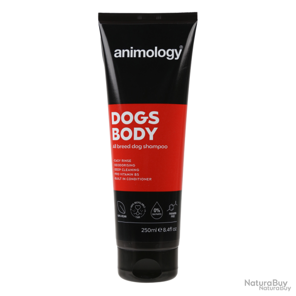 Animology Dogs Body Dog Shampoo - Ref ANIM5013 - EAN 5060180810092 - Livraison rapide