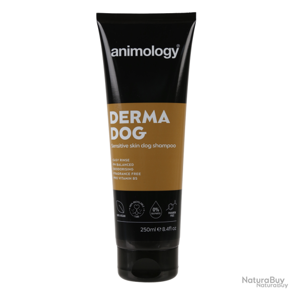 Animology Derma Dog Sensitive Skin Dog Shampoo - Ref ANIM5016 - EAN 5065000941208 - Livraison rapide