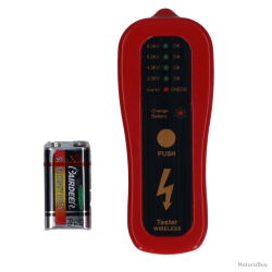 Testeur de cl&ocirc;ture avec indicateur LED - Ref AFRA044664 - EAN 4029339104995 - Gobel