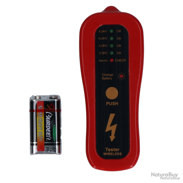 Testeur de cl�ture avec indicateur LED - Ref AFRA044664 - EAN 4029339104995 - Gobel