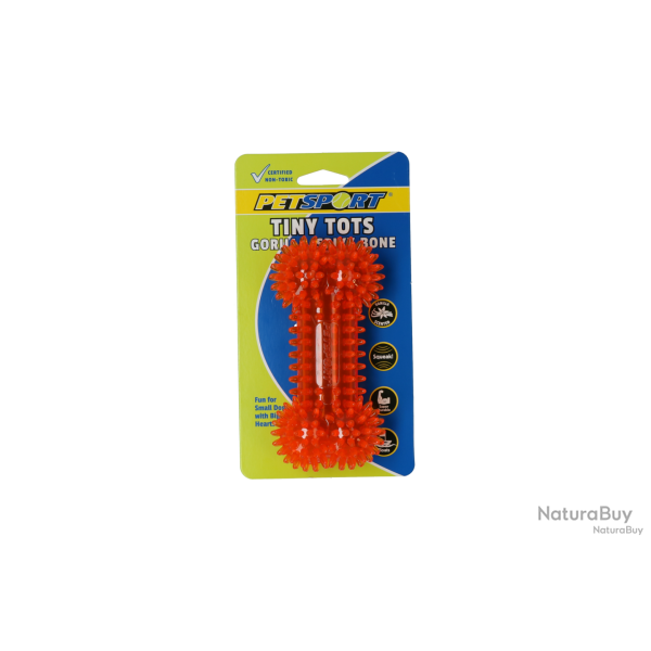 Petsport Tiny Tots Gorilla Spiky Bone Assorted - Ref PETS40049 - EAN 0713080400492 - Livraison rapid
