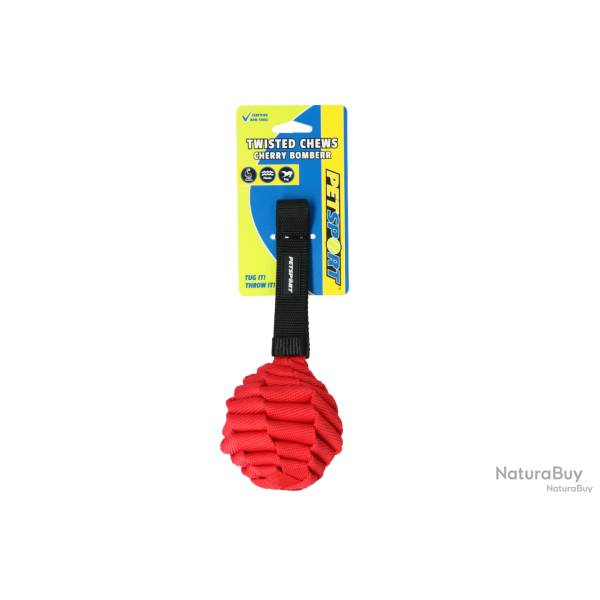 Petsport Twisted Chews - Cherry Bomberr - Ref PETS80220 - EAN 0713080802203 - Livraison rapide