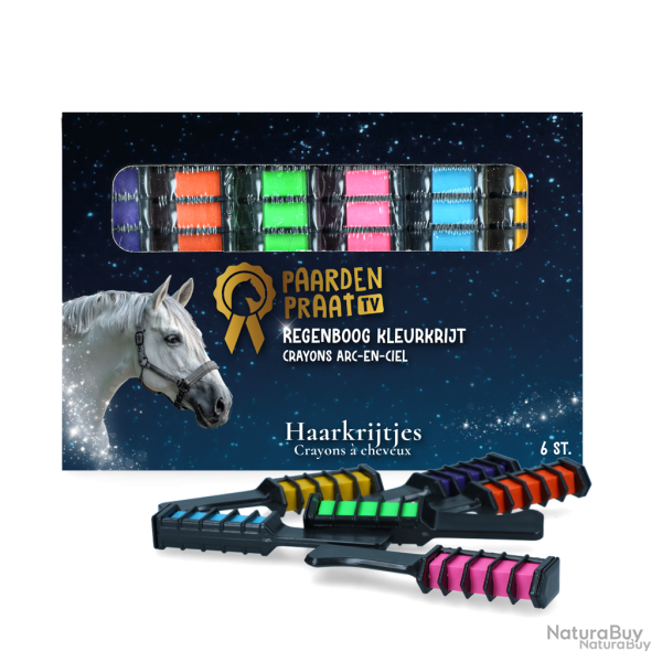 Paardenpraat Regenboog Kleurkrijt - Ref PRAA5080 - EAN 8716759623101 - Paardenpraat TV