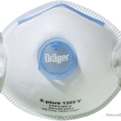 Dr&auml;ger X-plore 1320 FFP2 V - Ref DRAG3951214 - EAN 4026056003563 - Livraison rapide