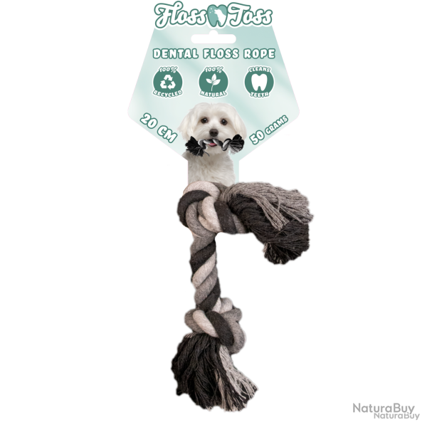 Floss Toss Dental Rope - Ref FLOS0010 - EAN 8716759612631 - Floss Toss Natural Dental Ropes