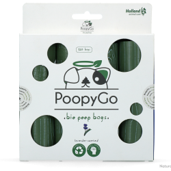 PoopyGo Eco friendly 120 pcs (8x15 bags) Lavender scented - Ref POOP014 - EAN 8716759566347 - Livrai