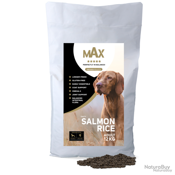 Max Adult Morceaux Press�s Saumon & Riz - Ref MAXA028 - EAN 8716759638464 - Livraison rapide
