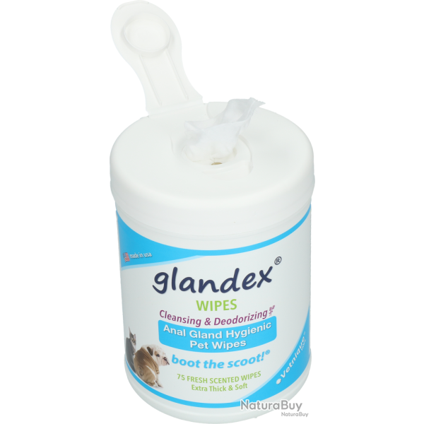 Glandex Wipes - Ref GLAN44986 - EAN 0716894313316 - Livraison rapide