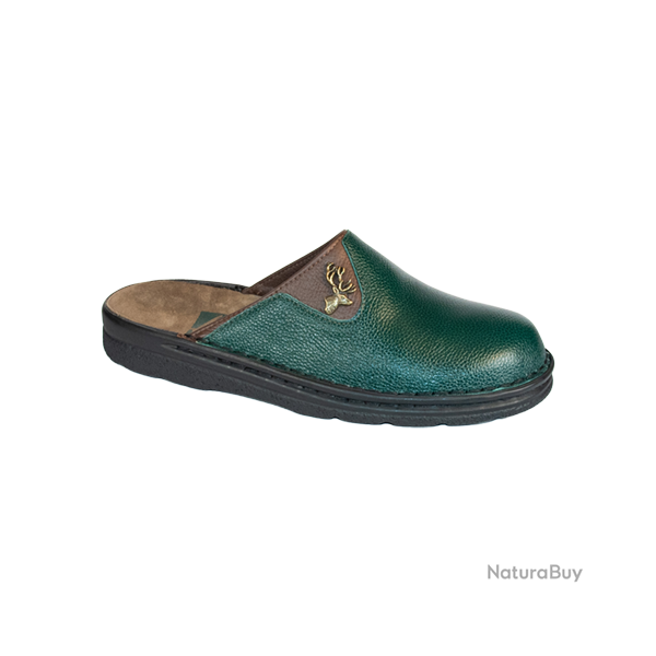Chaussons en cuir pour homme - Ref 28250-39 - Habillement chasse et tradition