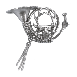 Broche &agrave; chapeau en alpaga - Ref 30410-09 - Habillement chasse et tradition