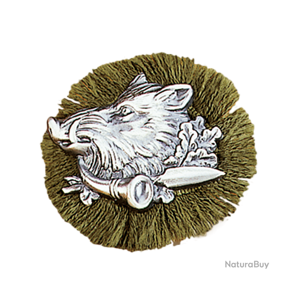 Broche � chapeau en alpaga - Ref 30410-13 - Habillement chasse et tradition