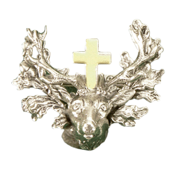 Broche &agrave; chapeau en alpaga - Ref 30410-15 - Habillement chasse et tradition