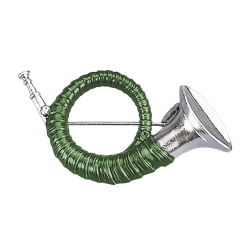 Broche &agrave; chapeau en alpaga - Ref 30410-17 - Habillement chasse et tradition