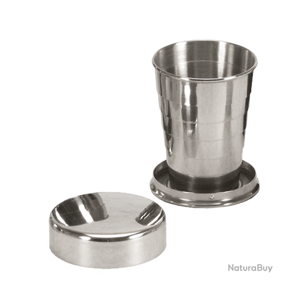 Gobelet t�lescopique en acier inoxydable - Ref 32401-08 - Cadeau th�me chasse