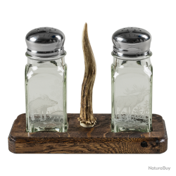 Sali&egrave;re et poivrier - Ref 21123-02 - Cadeau th&egrave;me chasse