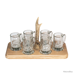 Service &agrave; liqueur - Ref 20152-28 - Cadeau th&egrave;me chasse