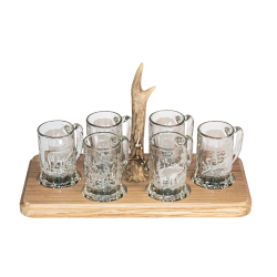 Service &agrave; liqueur - Ref 20152-28 - Cadeau th&egrave;me chasse
