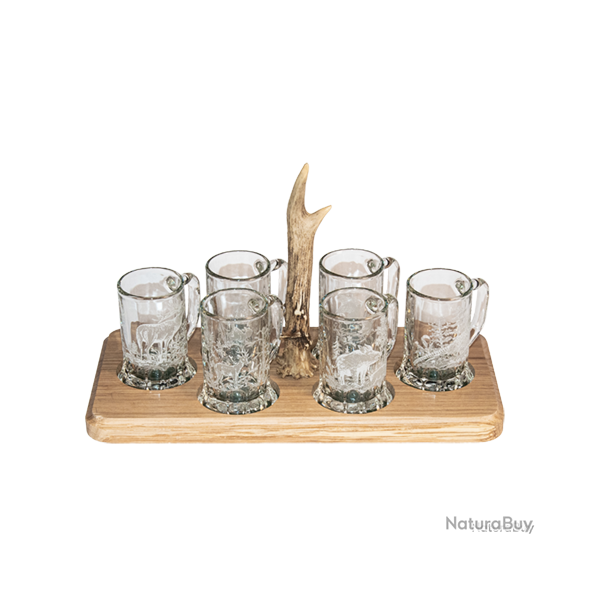Service � liqueur - Ref 20152-28 - Cadeau th�me chasse