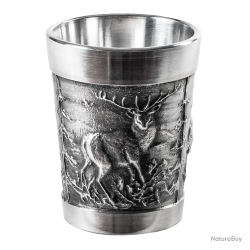 Gobelets en &eacute;tain - Ref 36208-01 - Cadeau th&egrave;me chasse