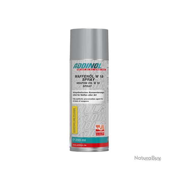 ADDINOL huile d'armes W 18 - Ref 33511-01 - Accessoire arme qualit� pro