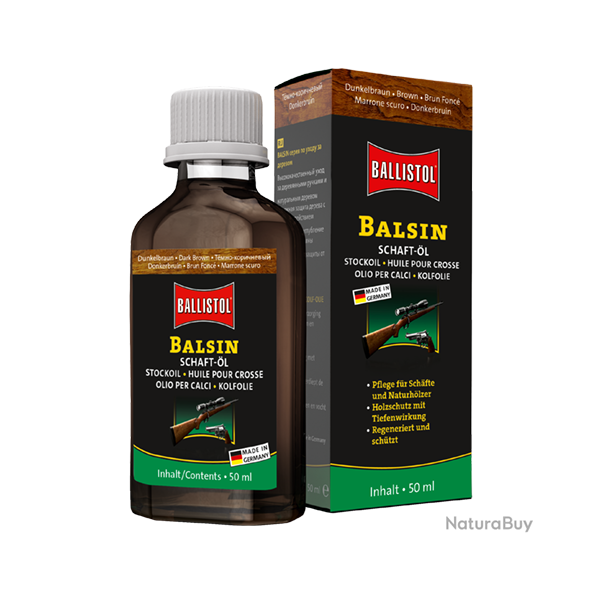Ballistol Schaftol huile de crosse - Ref 33504-04 - Accessoire arme qualit� pro