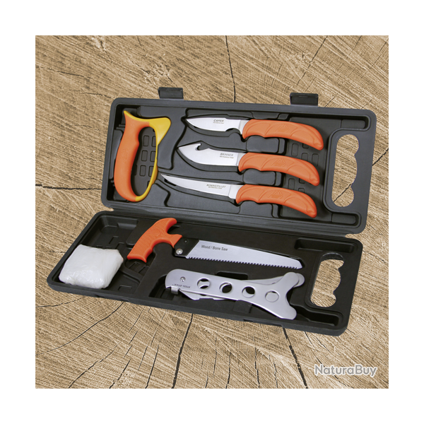 Kit de couteaux 8 pi�ces - Wild-Pak(TM) - Ref 23331-01 - Coutellerie de chasse premium