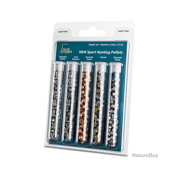 H&N 5 tubes d'�chantillons 5,5 mm - Ref 24060-04 - �quipement tir sportif