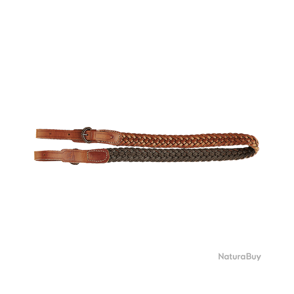 Bretelle d'arme en cuir robuste - Ref 32225-02 - �quipement chasse robuste