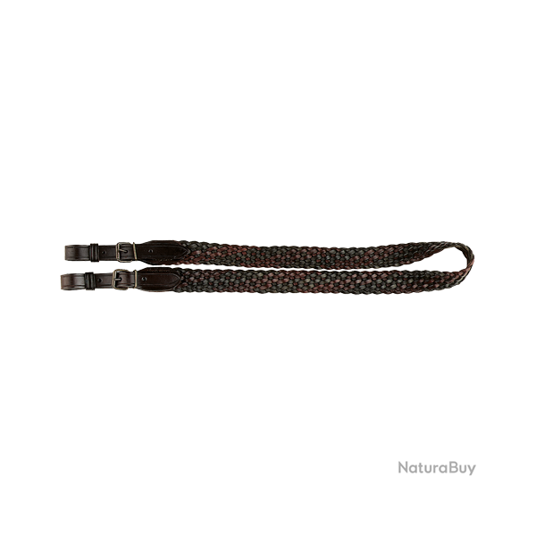 Bretelle d'arme en cuir robuste - Ref 32225-03 - �quipement chasse robuste